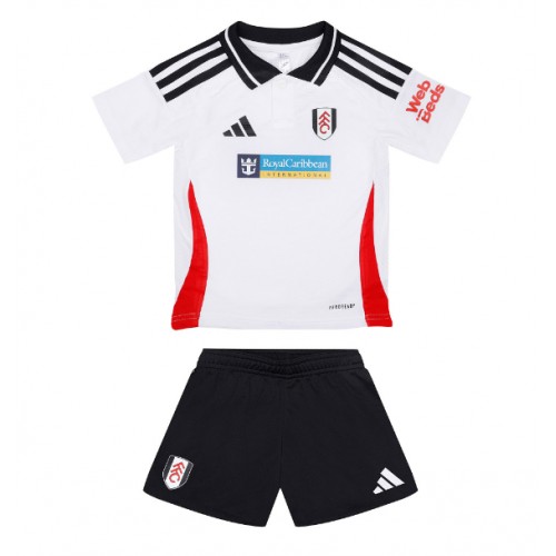 Dětský fotbalový dres Fulham 2024-25 Domácí Krátký Rukáv (+ trenýrky)